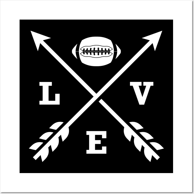 Football Love - Arrows Wall Art by KC Happy Shop